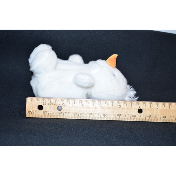 Aurora Mini White Palm Pals 5" Froyo Snowman Plush Beanie Lovey - Picture 4 of 6